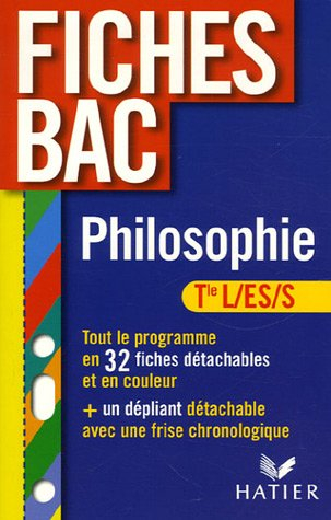 Philosophie terminale L, ES, S