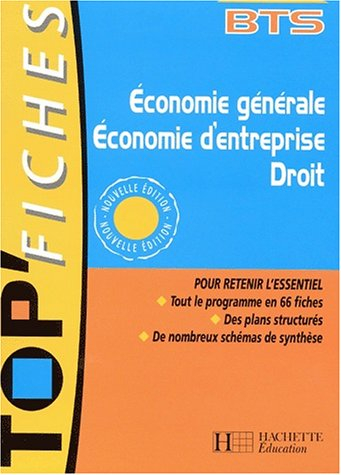 economie générale, economie d'entreprise, droit bts
