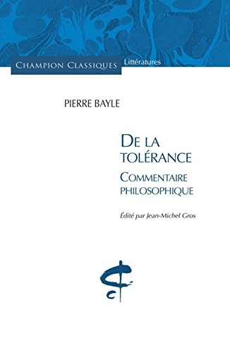 De la tolérance : commentaire philosophique