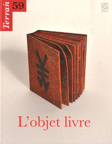 Terrain, n° 59. L'objet livre