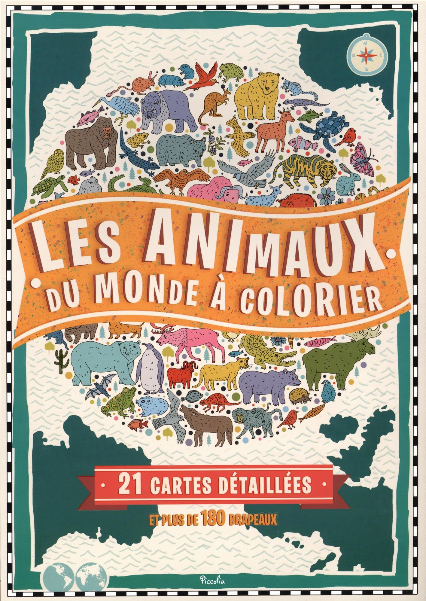 Mon atlas à colorier : les animaux du monde