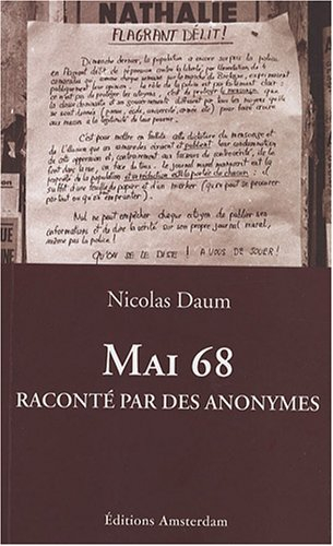Mai 68 raconté par des anonymes