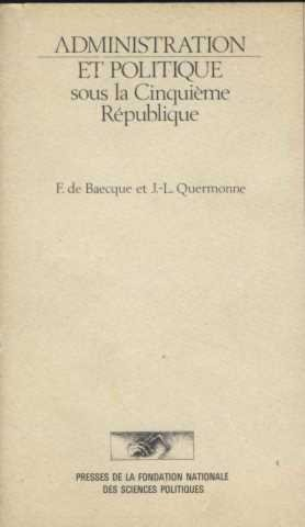 Administration et politique sous la Ve République