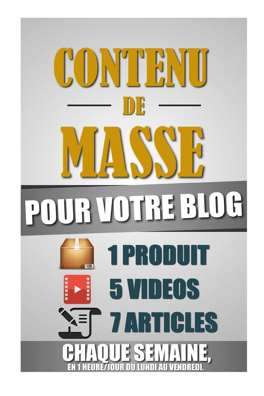 Contenu De Masse Pour Votre Blog: 1 Heure/Jour Pour Créer 7 Articles, 5 Vidéos Et 1 Produit Chaque S