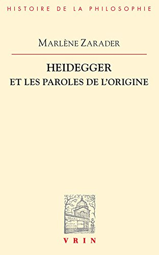 Heidegger et les paroles de l'origine