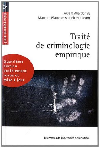 Traité de criminologie empirique