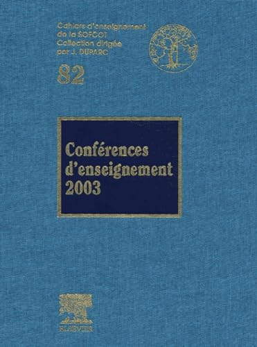 Conférences d'enseignement 2003