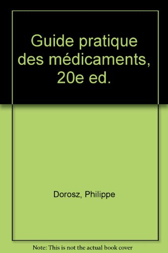 guide pratique des médicaments 2000