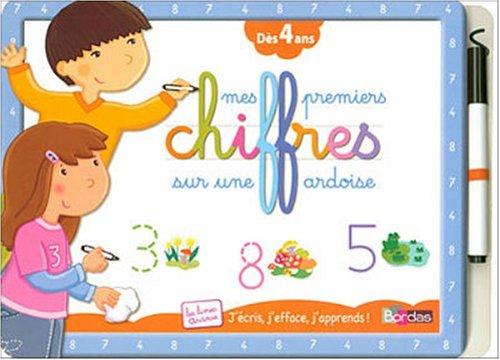 Mes premiers chiffres sur une ardoise : un livre-ardoise pour apprendre à écrire
