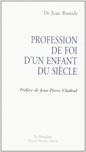 Profession de foi d'un enfant du siècle