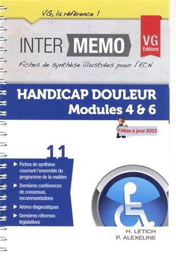 Handicap, douleur : modules 4 & 6