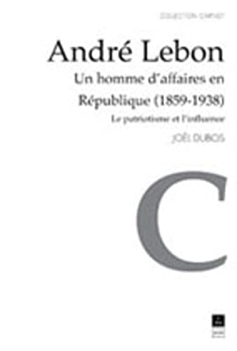 André Lebon, un homme d'affaires en République 1859-1938 : le patriotisme et l'influence