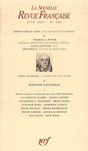 Nouvelle revue française, n° 566. Ecrivains d'Australie
