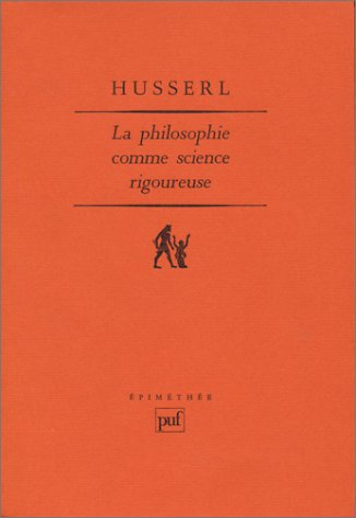 La philosophie comme science rigoureuse