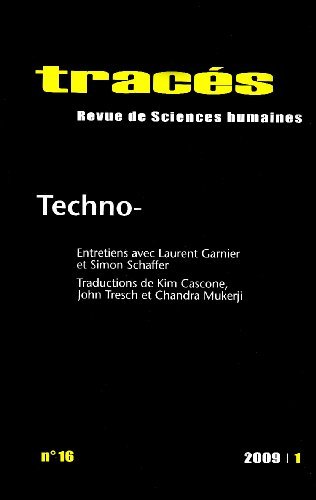 Tracés, n° 16. Techno-