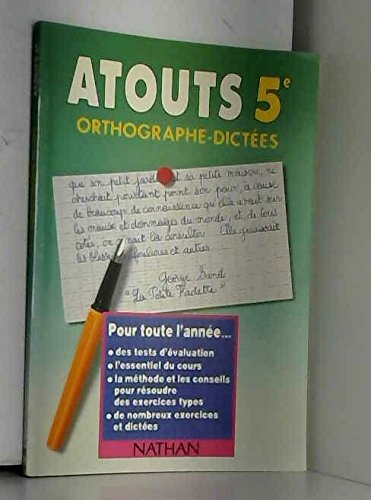 Orthographe, dictées 5e