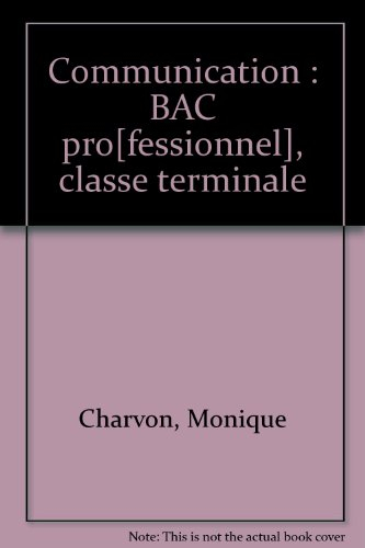 Communication : bac pro secrétariat, classe terminale
