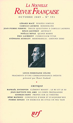 Nouvelle revue française, n° 591