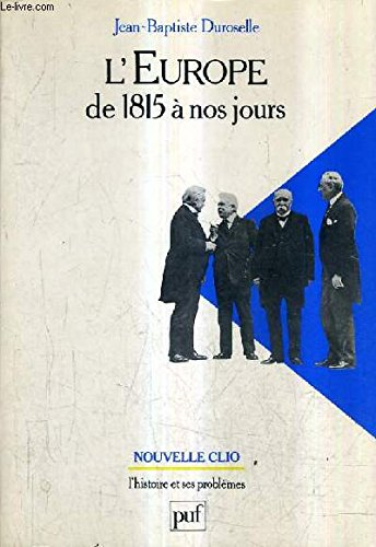 l'europe, de 1815 à nos jours
