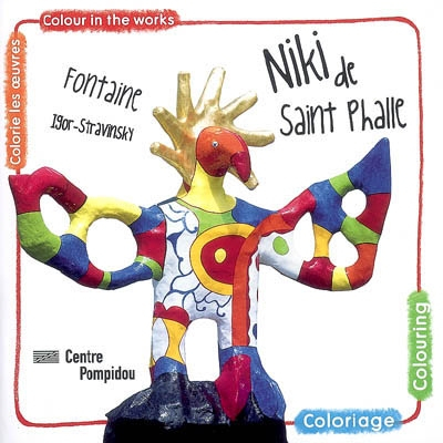 Niki de Saint Phalle, fontaine Igor-Stravinsky : colorie les oeuvres : coloriage. Niki de Saint Phal