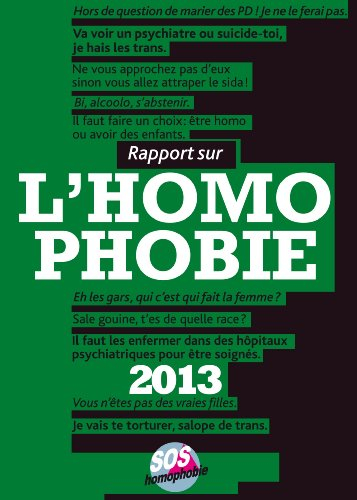 Rapport sur l'homophobie 2013