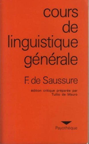 cours de linguistique générale