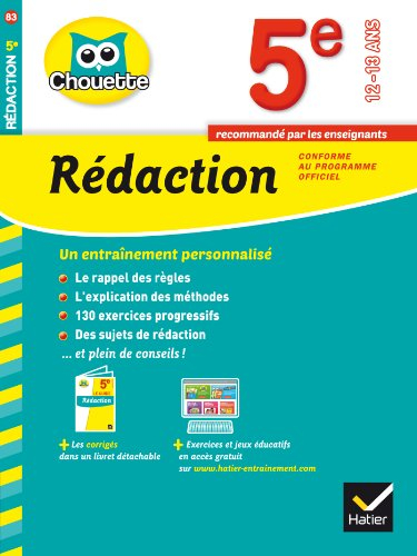 Rédaction 5e, 12-13 ans