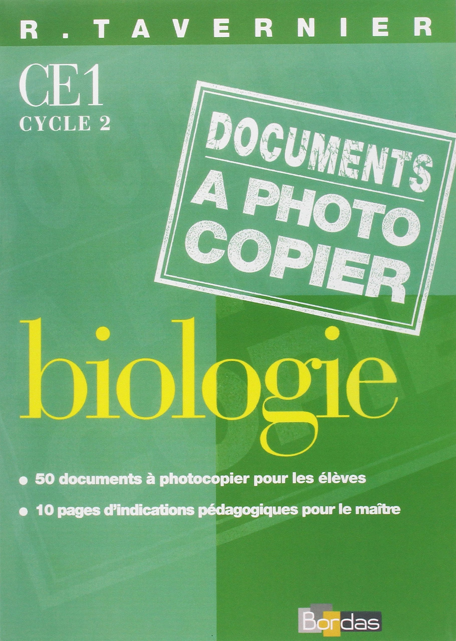Biologie CE1, cycle 2. Fiches à photocopier