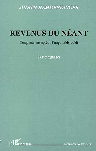 Revenus du néant : cinquante ans après : l'impossible oubli