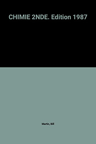 Chimie : 2e, manuel