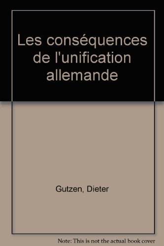 Les conséquences de l'unification allemande