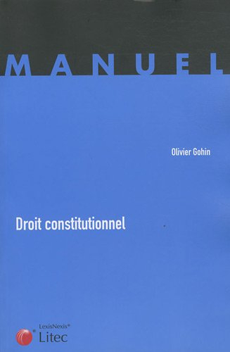 Manuel de droit constitutionnel