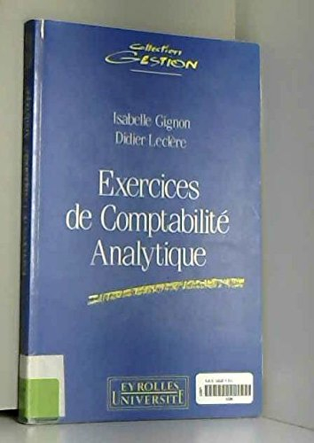 Exercices de comptabilité analytique
