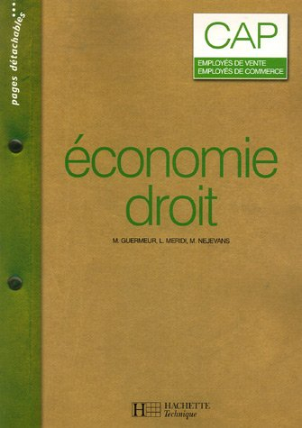 Economie, droit CAP employés de vente, employés de commerce