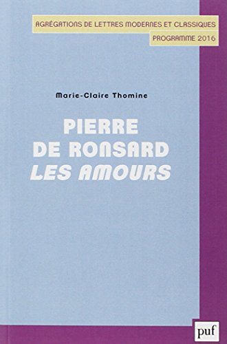 Pierre de Ronsard, Les amours