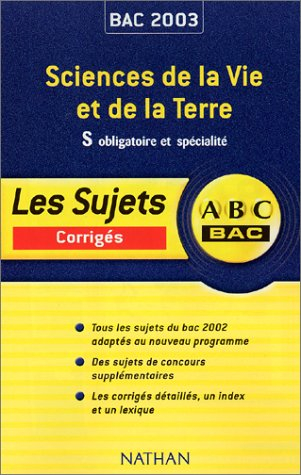 abc bac : sciences de la vie et de la terre, bac s