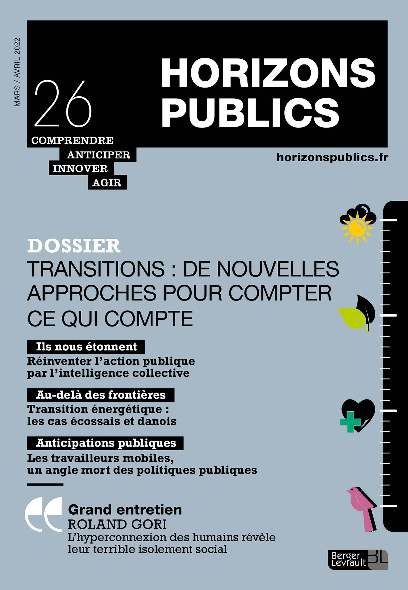 Horizons publics : comprendre, anticiper, innover, agir, n° 26. Transitions : de nouvelles approches
