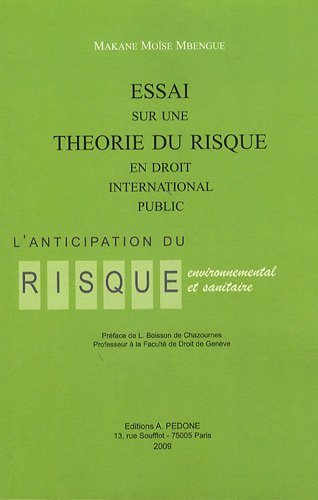 Essai sur une théorie du risque en droit international public : l'anticipation du risque environneme