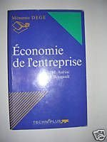 economie de l'entreprise