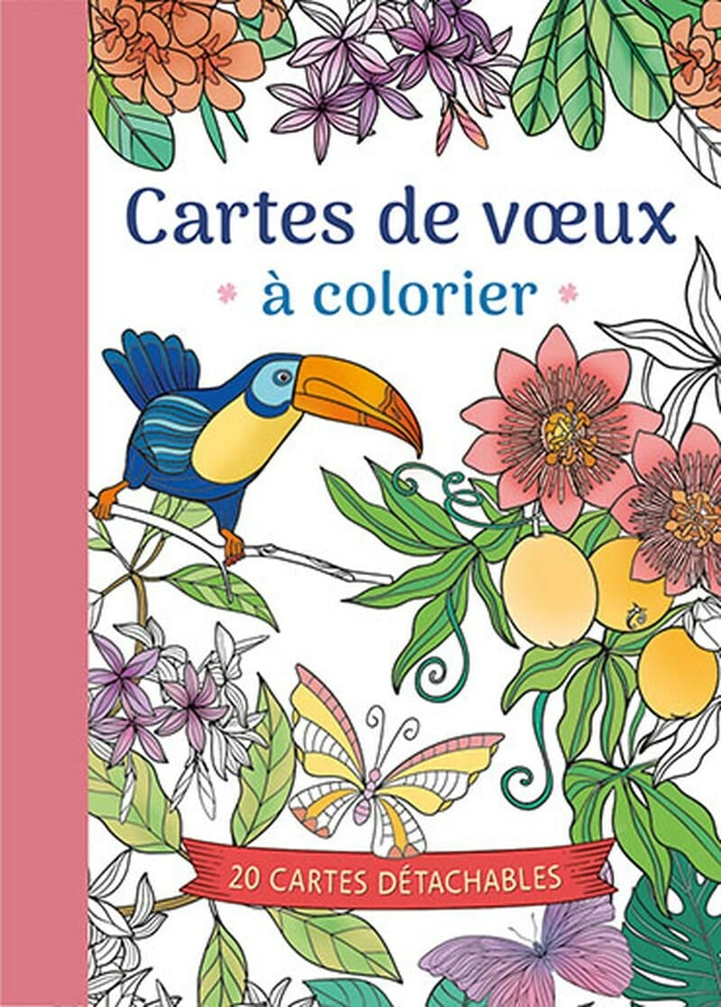 Cartes de voeux à colorier : 20 cartes détachables