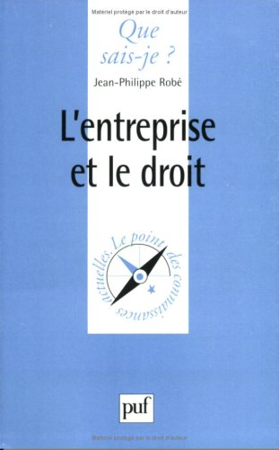 L'entreprise et le droit