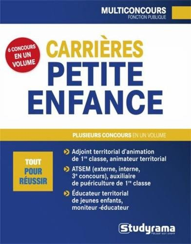 Multiconcours carrières petite enfance : adjoint territorial d'animation de 1ère classe, animateur t