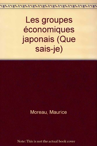 Les Groupes économiques japonais