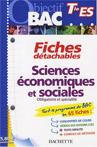 Sciences économiques et sociales, obligatoire et spécialité, terminale ES