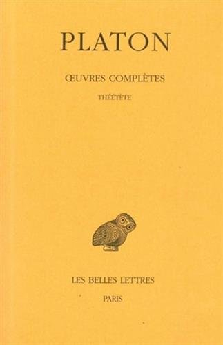 oeuvres, tome 8, 2e partie : théétète