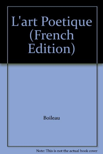 l'art poetique