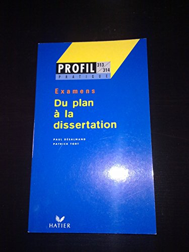 du plan a la dissertation. examens