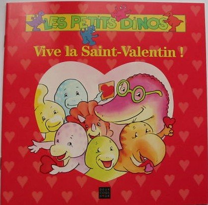 Les petits dinos. Vive la Saint-Valentin !