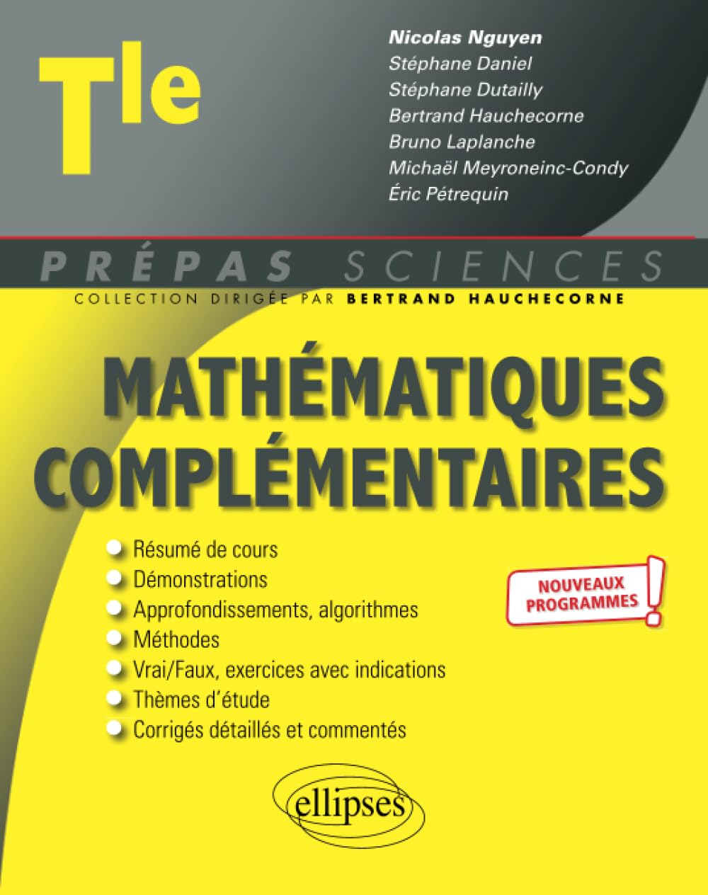 Mathématiques complémentaires terminale : nouveaux programmes