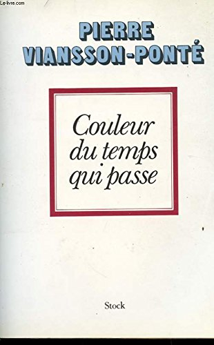 Couleur du temps qui passe